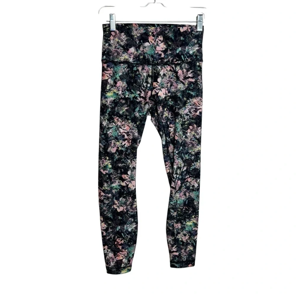 Lululemon Wunder Under High-Rise 7/8 Leggings 25” Full Luon Dappled Daze Multi